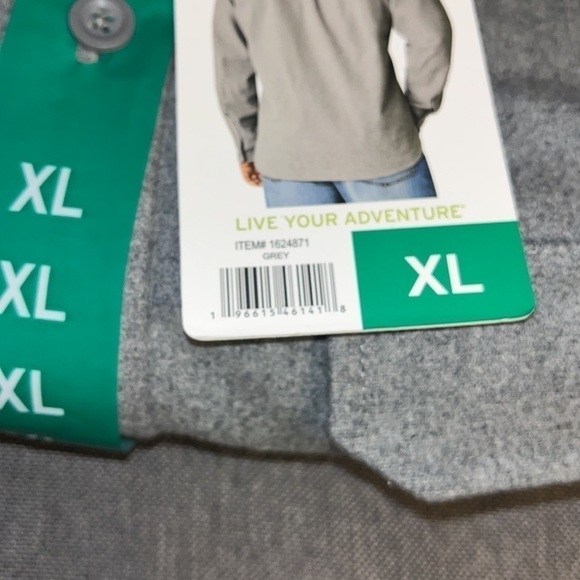 Eddie Bauer Chamois Flannel
Shirt Mens XL Gray Long Sleeve Button Down. - Picture 5 of 5